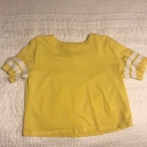 super cute yellow crop top